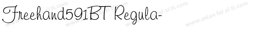 Freehand591BT Regula字体转换